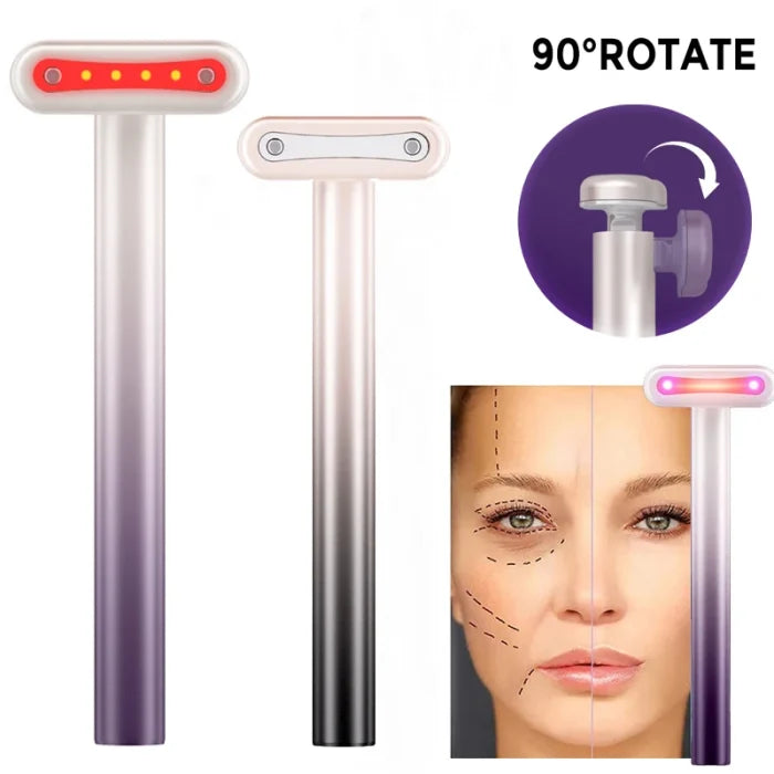 Keep Trusty 4 in1  Facial Microcurrent Vibration Warm Red Light Face Lifting Machine