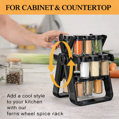 18 pcs 360° Rotating Spice Rack